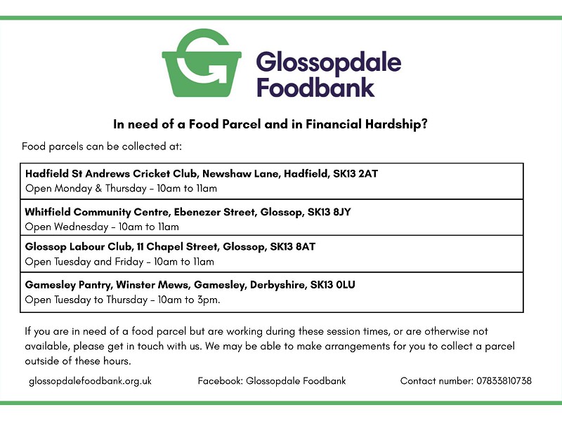 In need of a food parcel?